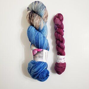 Lolodidit Lil Lolo Sock Set Everyday Sparkle Sock Yarn 100g 463yds Hand Dyed